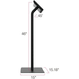 The Joy Factory Elevate II Floor Stand Kiosk for Galaxy Tab A 10.1 (2019) (Black)