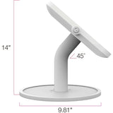 The Joy Factory Elevate II Countertop Kiosk for Galaxy Tab A 10.1 (2019) (White)