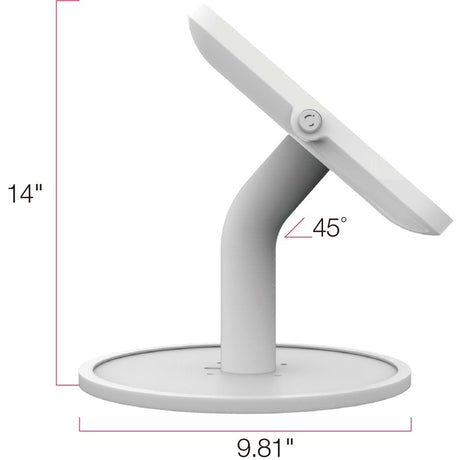 The Joy Factory Elevate II Countertop Kiosk for Galaxy Tab A 10.1 (2019) (White)