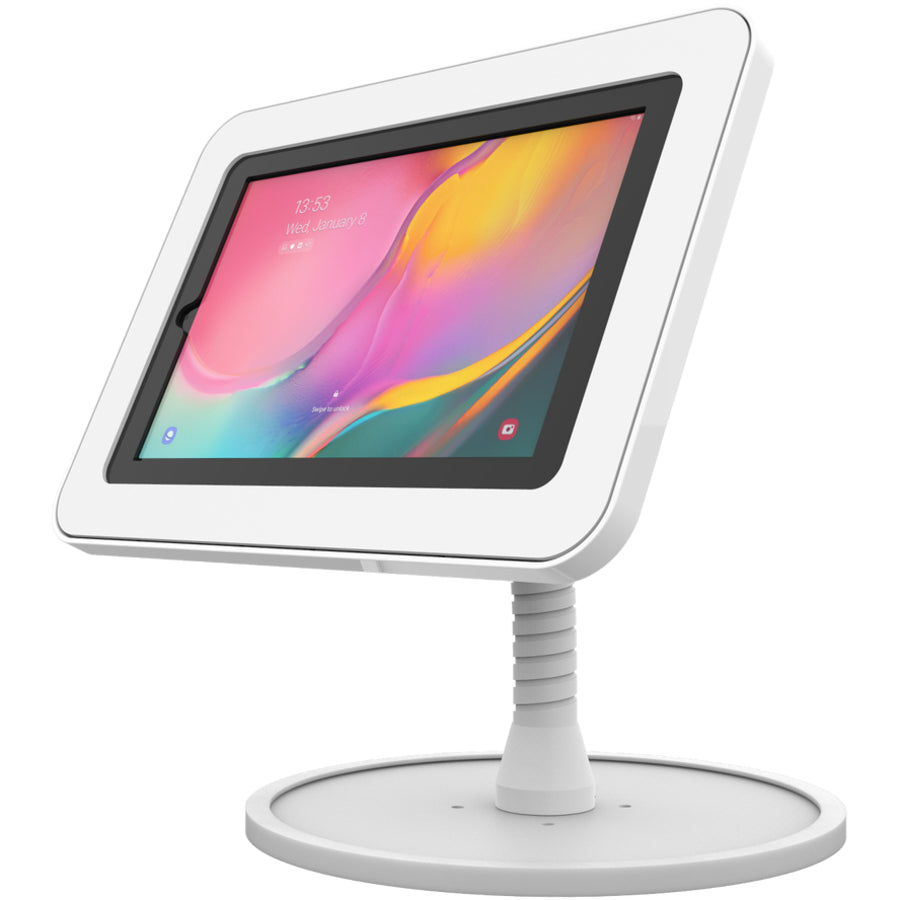 The Joy Factory Elevate II Flex Countertop Kiosk for Galaxy Tab A 10.1 (2019) (White)