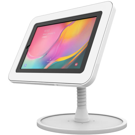 The Joy Factory Elevate II Flex Countertop Kiosk for Galaxy Tab A 10.1 (2019) (White)