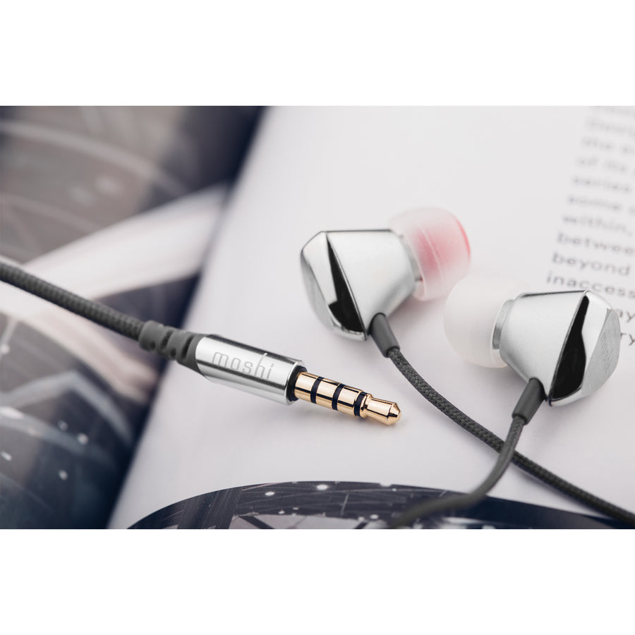 Moshi Vortex 2 In-Ear Headphones - Light Steel