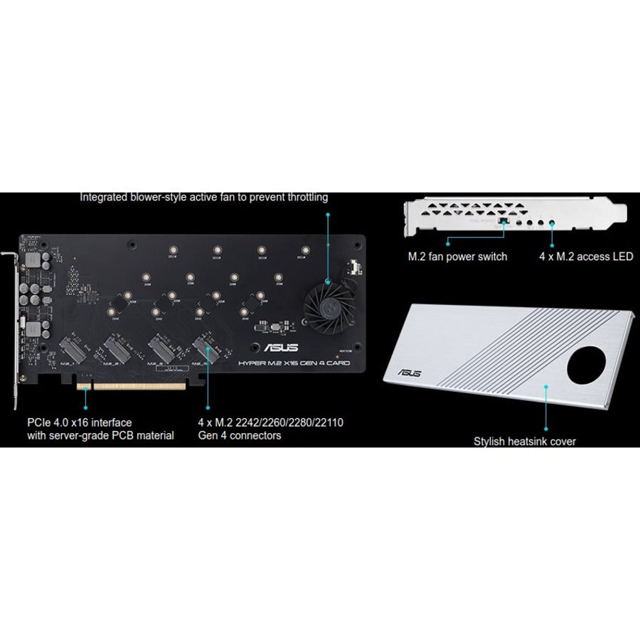 HYPER M.2X16 PCIE 4.0X4 EX CARD