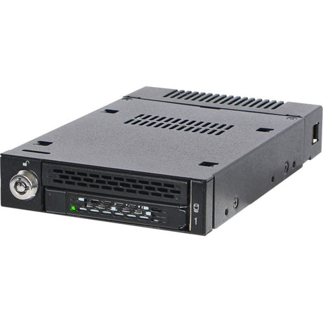 Icy Dock MB833M2K-B Drive Enclosure for 3.5" M.2, PCI Express NVMe - Mini-SAS HD Host Interface Internal - Black