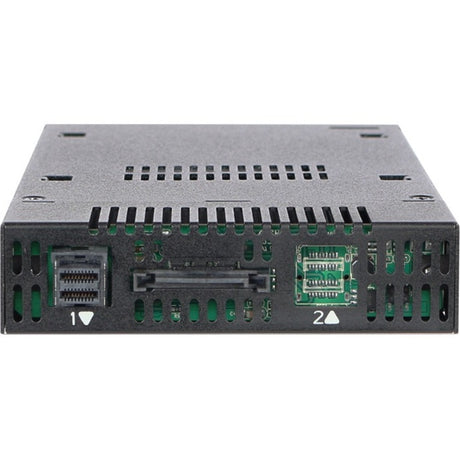 Icy Dock MB833M2K-B Drive Enclosure for 3.5" M.2, PCI Express NVMe - Mini-SAS HD Host Interface Internal - Black