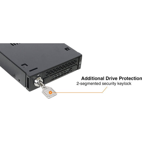 Icy Dock MB833M2K-B Drive Enclosure for 3.5" M.2, PCI Express NVMe - Mini-SAS HD Host Interface Internal - Black