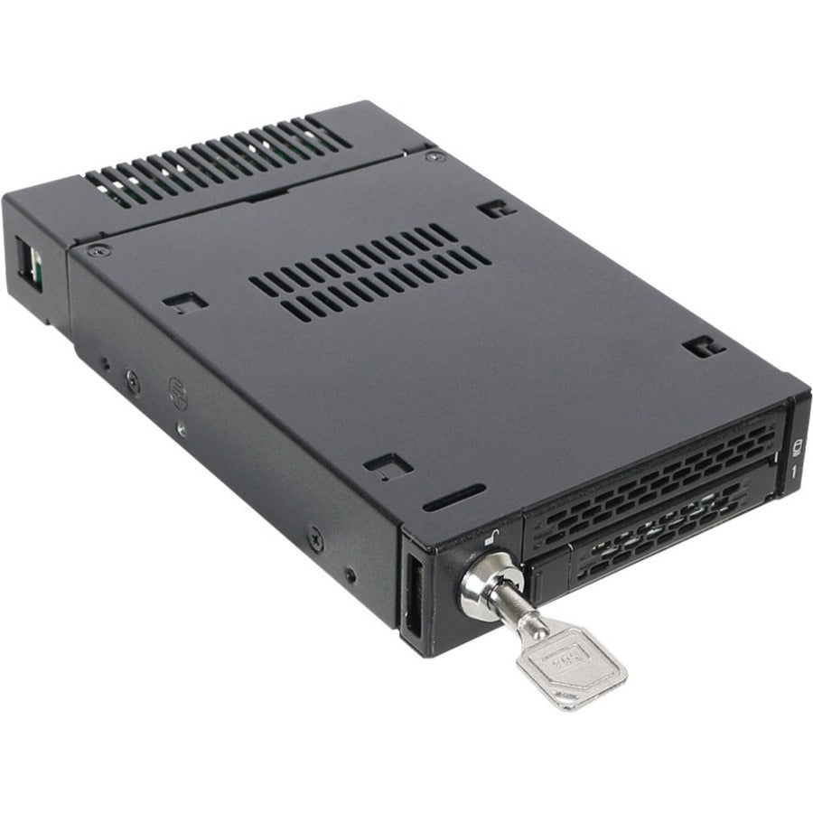 Icy Dock MB833M2K-B Drive Enclosure for 3.5" M.2, PCI Express NVMe - Mini-SAS HD Host Interface Internal - Black