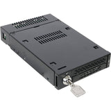 Icy Dock MB833M2K-B Drive Enclosure for 3.5" M.2, PCI Express NVMe - Mini-SAS HD Host Interface Internal - Black