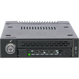 Icy Dock MB833M2K-B Drive Enclosure for 3.5" M.2, PCI Express NVMe - Mini-SAS HD Host Interface Internal - Black