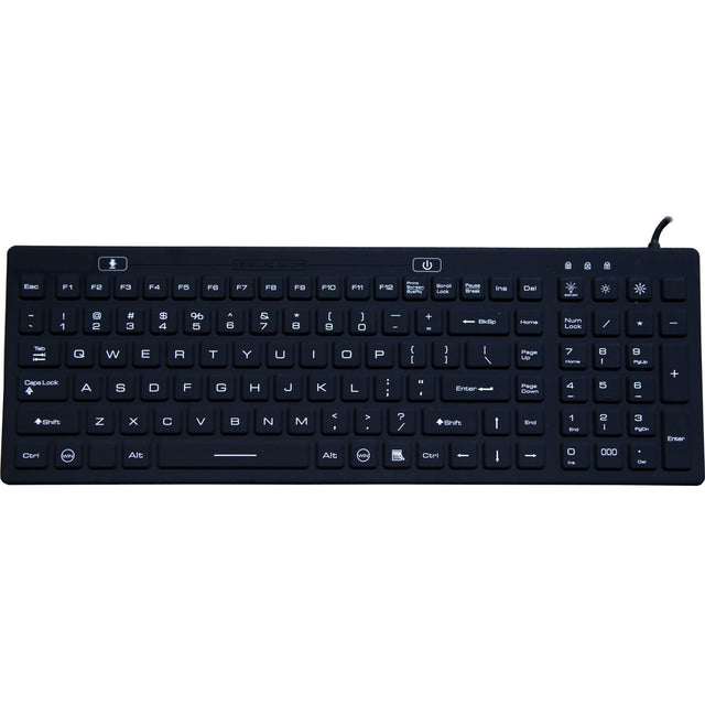 DSI WATERPROOF IP68 SILICONE FULL SIZE KEYBOARD WITH LED BACKLIT