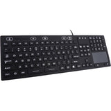 DSI WATERPROOF IP68 FULL SIZE KEYBOARD WITH TOUCHPAD, LED BACKLIT