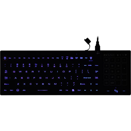 DSI WATERPROOF IP68 KEYBOARD WITH TRACK PAD/NUMBER PAD LED BACKLIT
