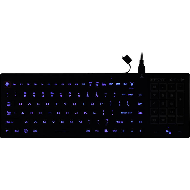 DSI WATERPROOF IP68 KEYBOARD WITH TRACK PAD/NUMBER PAD LED BACKLIT