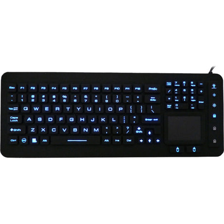 DSI WATERPROOF IP68 FULL SIZE LED BACKLIT KEYBOARD WITH TOUCHPAD