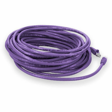 AddOn 50ft RJ-45 (Male) to RJ-45 (Male) Purple Microboot, Snagless Cat6 Crossover UTP PVC Copper Patch Cable