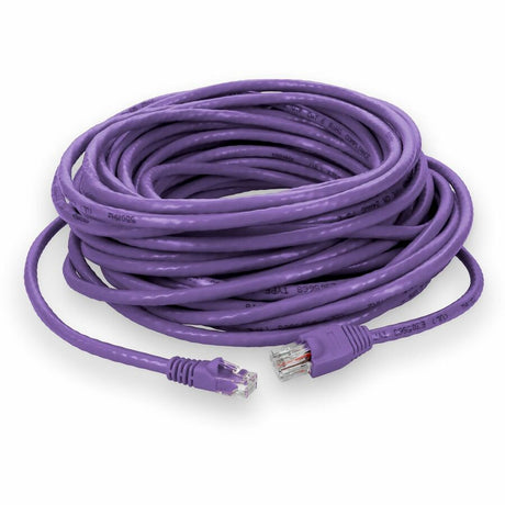 AddOn 50ft RJ-45 (Male) to RJ-45 (Male) Purple Microboot, Snagless Cat6 Crossover UTP PVC Copper Patch Cable