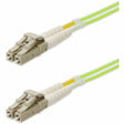 AddOn 8m LC (Male) to LC (Male) Straight Lime Green OM5 Duplex Fiber OFNR (Riser-Rated) Patch Cable