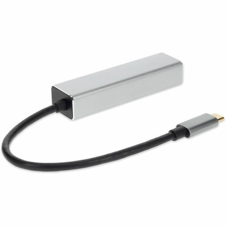 AddOn 8in USB-C Male to 4xUSB 3.0 (A) Female Hub with Aluminum Housing