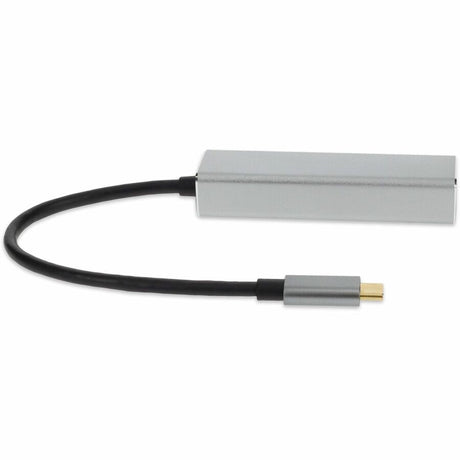 AddOn 8in USB-C Male to 4xUSB 3.0 (A) Female Hub with Aluminum Housing