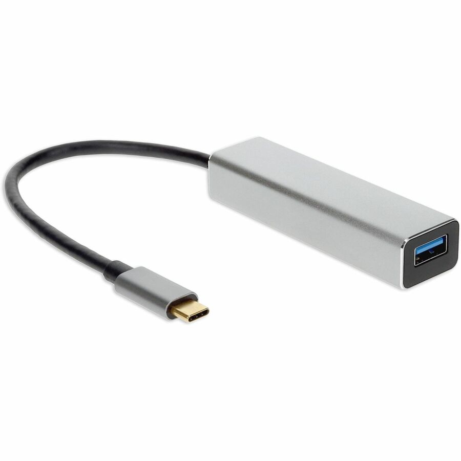 AddOn 8in USB-C Male to 4xUSB 3.0 (A) Female Hub with Aluminum Housing