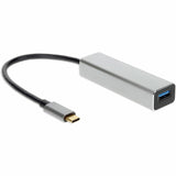 AddOn 8in USB-C Male to 4xUSB 3.0 (A) Female Hub with Aluminum Housing