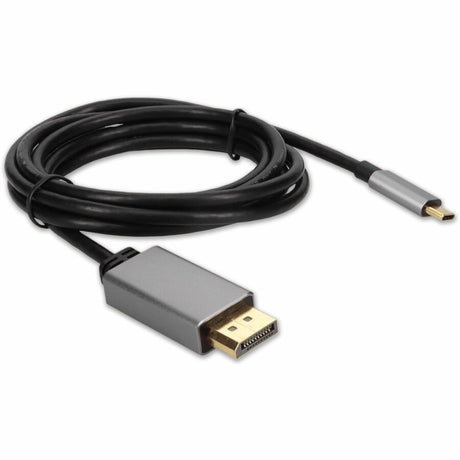 AddOn 6ft USB-C Male to DisplayPort Male Adapter Cable with Aluminum Housing