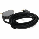 6ft (2m) Adapter Cable HDMI (4K) Male to 1X DisplayPort 1X MiniDisplayPort 1X USB-C 3.1 Male Black