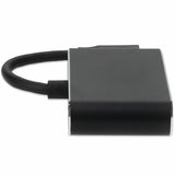 AddOn 8in USB-C Male to HDMI (4K), VGA Female Hub with Aluminum Housing