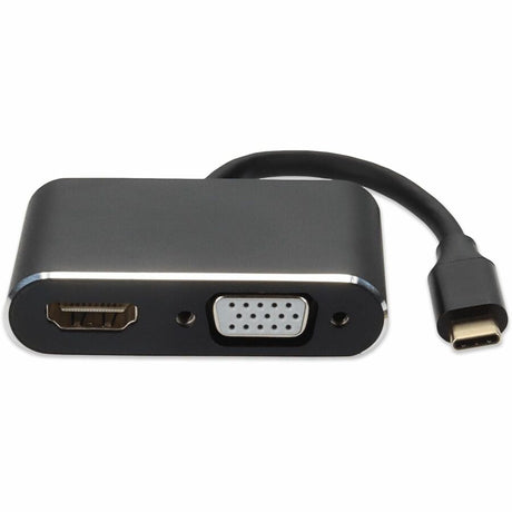 AddOn 8in USB-C Male to HDMI (4K), VGA Female Hub with Aluminum Housing