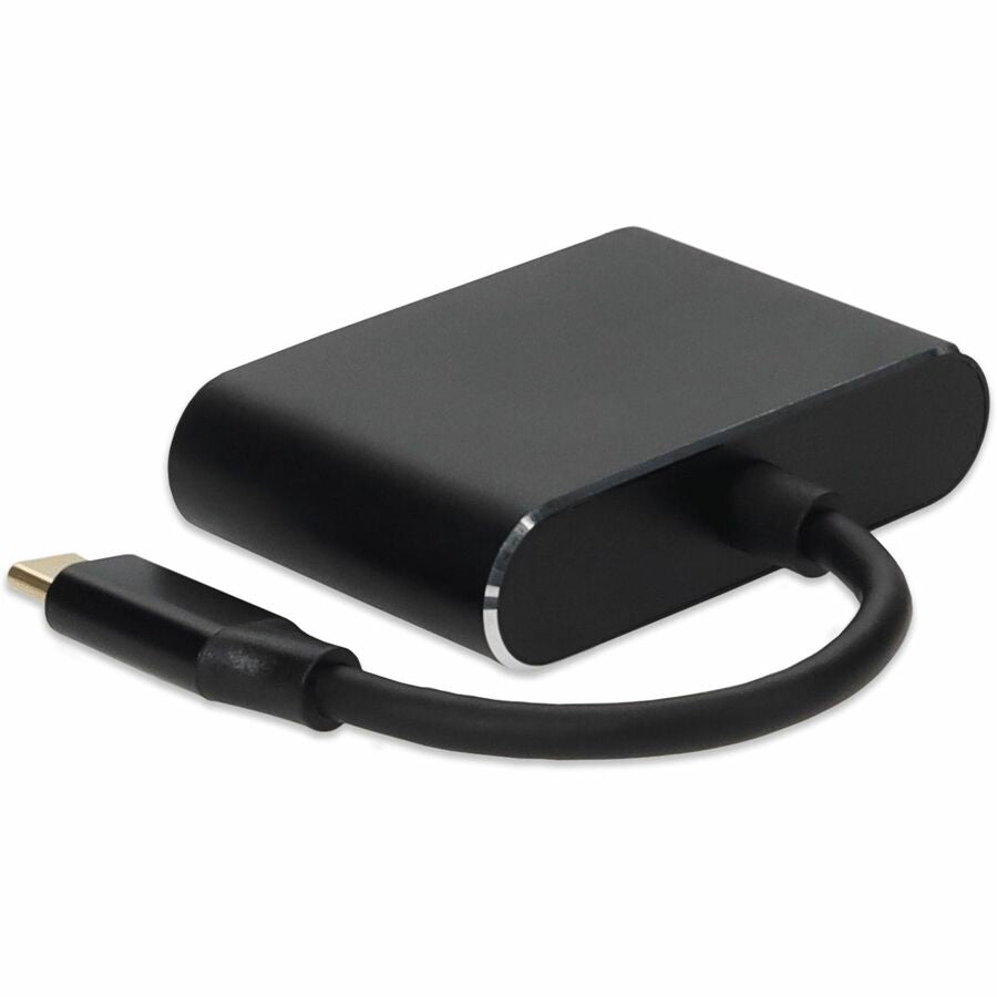 AddOn 8in USB-C Male to HDMI (4K), VGA Female Hub with Aluminum Housing