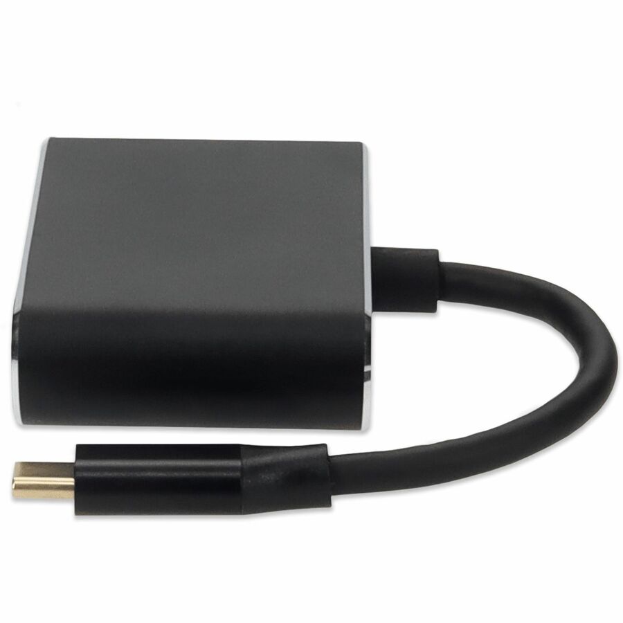 AddOn 8in USB-C Male to HDMI (4K), VGA Female Hub with Aluminum Housing