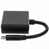 AddOn 8in USB-C Male to HDMI (4K), VGA Female Hub with Aluminum Housing