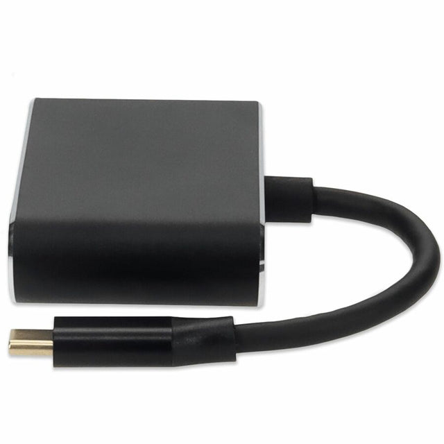 AddOn 8in USB-C Male to HDMI (4K), VGA Female Hub with Aluminum Housing