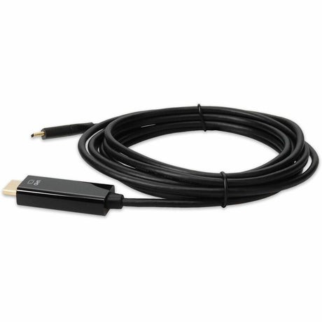 AddOn 6ft USB-C Male to HDMI (4K) Male Black Cable