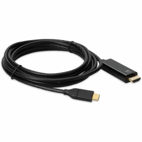 AddOn 6ft USB-C Male to HDMI (4K) Male Black Cable