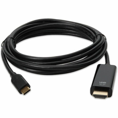 AddOn 6ft USB-C Male to HDMI (4K) Male Black Cable
