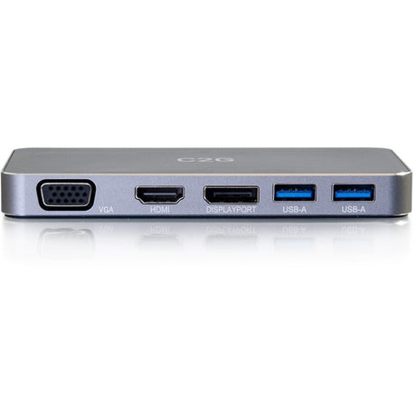 C2G Dual Monitor Docking Station - USB C to 4K HDMI, DIsplayPort & VGA