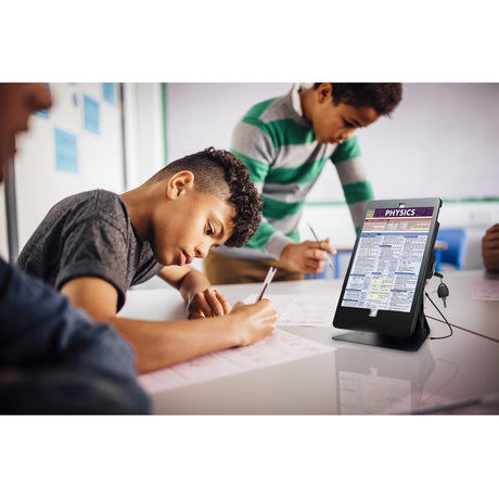 CTA Digital Desktop Anti-Theft Stand for iPad Air 3 (2019), iPad Pro 10.5 and 10.2-inch iPad (7th/ 8th/ 9th Gen) Black