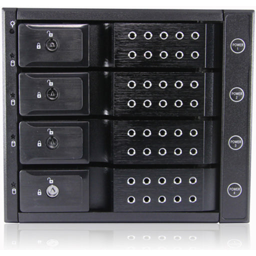 iStarUSA BPN-DE340P Drive Enclosure for 5.25" 12Gb/s SAS, SATA/600 Internal - Black