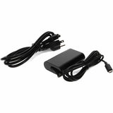 Addon Dell&reg; 492-BBUU Compatible 45W 19.5V at 2.25A Black USB-C Laptop Power Adapter and Cable