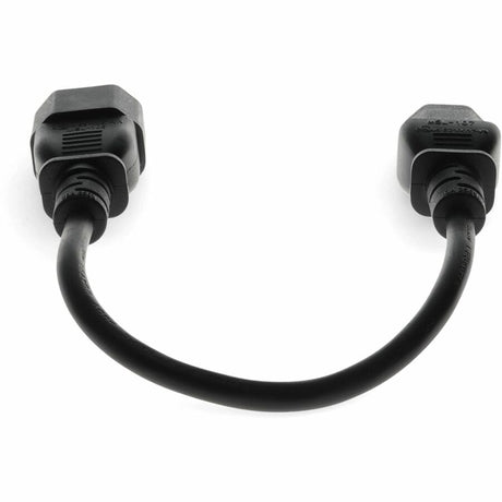 Addon 4ft C13 Female to C14 Male 18AWG 100-250V at 10A Black Power Cable