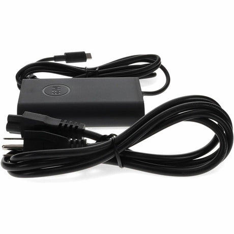 Addon Dell&reg; LA65NM170 Compatible USB 3.1 (C) Male to NEMA 5-15P Male 65W 20V at 3.25A Black USB-C Laptop Power Adapter and Cable