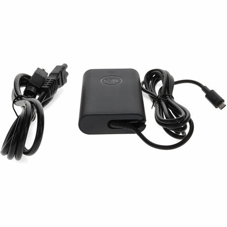 Addon Dell&reg; LA65NM170 Compatible USB 3.1 (C) Male to NEMA 5-15P Male 65W 20V at 3.25A Black USB-C Laptop Power Adapter and Cable