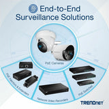 Roll over image to zoom in TRENDnet 18-Port Gigabit PoE+ Smart Surveillance Switch with 16 x Gigabit PoE+ Ports; TPE-3018LS; 2 x Shared Gigabit Ports (RJ-45 or SFP); 220W PoE Budget; Long Range PoE+; VLAN; QoS; LACP; ONVIF