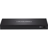 Roll over image to zoom in TRENDnet 18-Port Gigabit PoE+ Smart Surveillance Switch with 16 x Gigabit PoE+ Ports; TPE-3018LS; 2 x Shared Gigabit Ports (RJ-45 or SFP); 220W PoE Budget; Long Range PoE+; VLAN; QoS; LACP; ONVIF