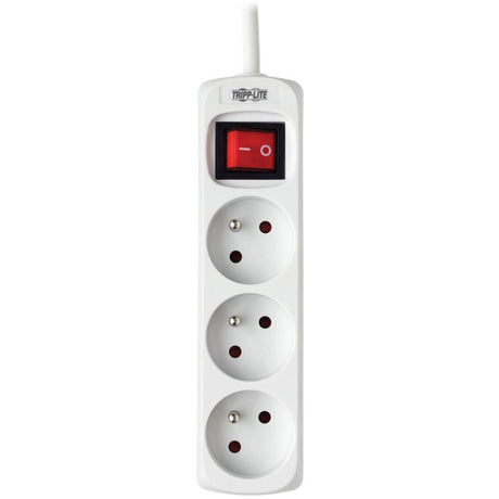 Eaton Tripp Lite Series 3-Outlet Power Strip - French Type E Outlets, 220-250V AC, 16A, 1.5 m Cord, Type E Plug, White