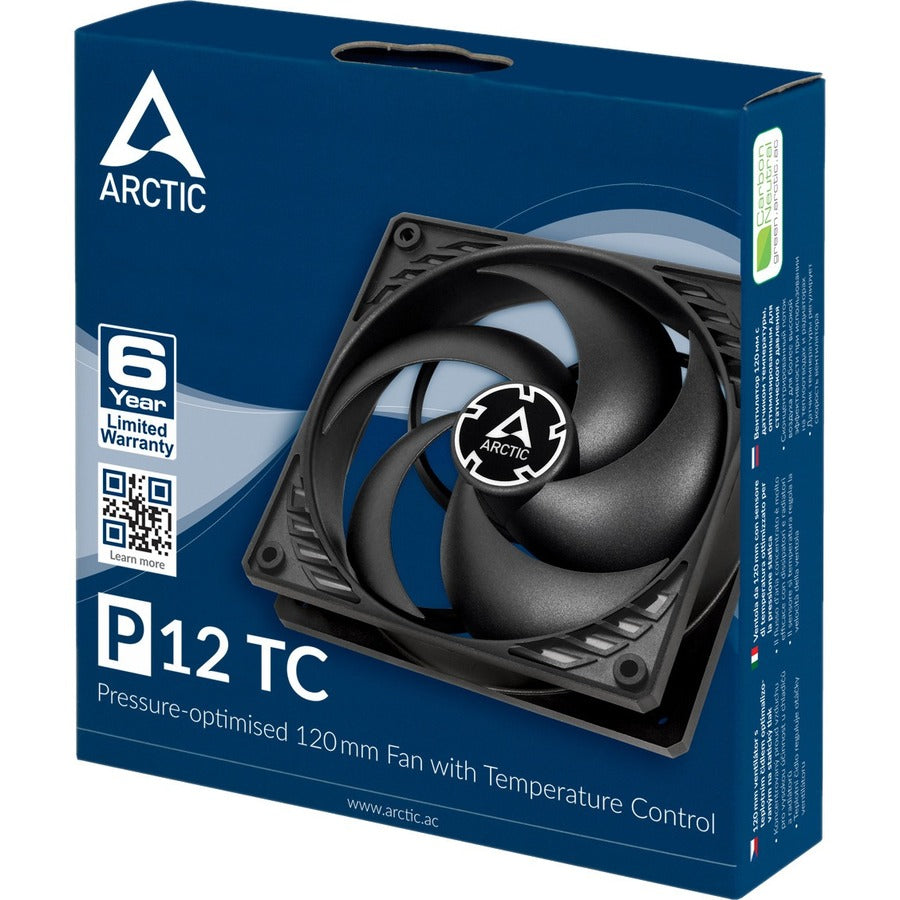 Arctic Pressure-optimised 120 mm Fan With Temperature Control - 1 Pack