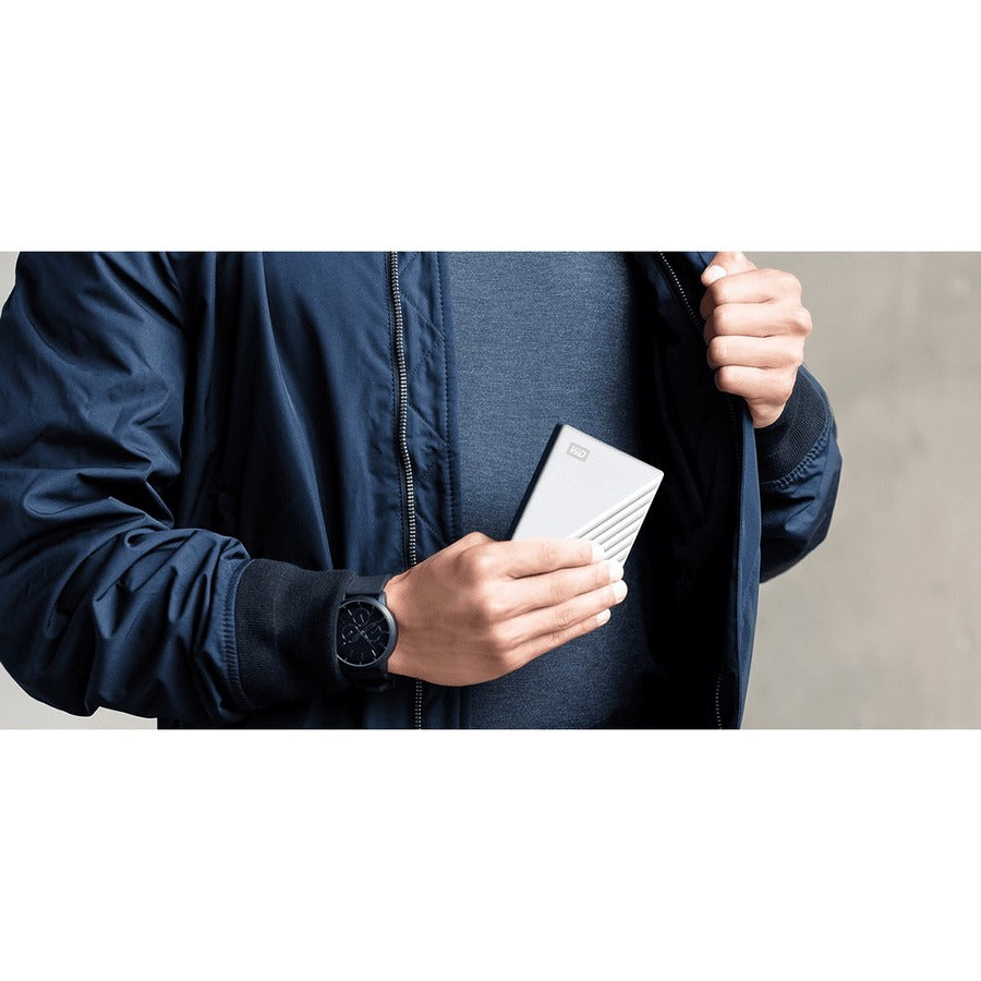 WD My Passport Ultra WDBPMV0050BSL 5 TB Portable Hard Drive - External - Silver