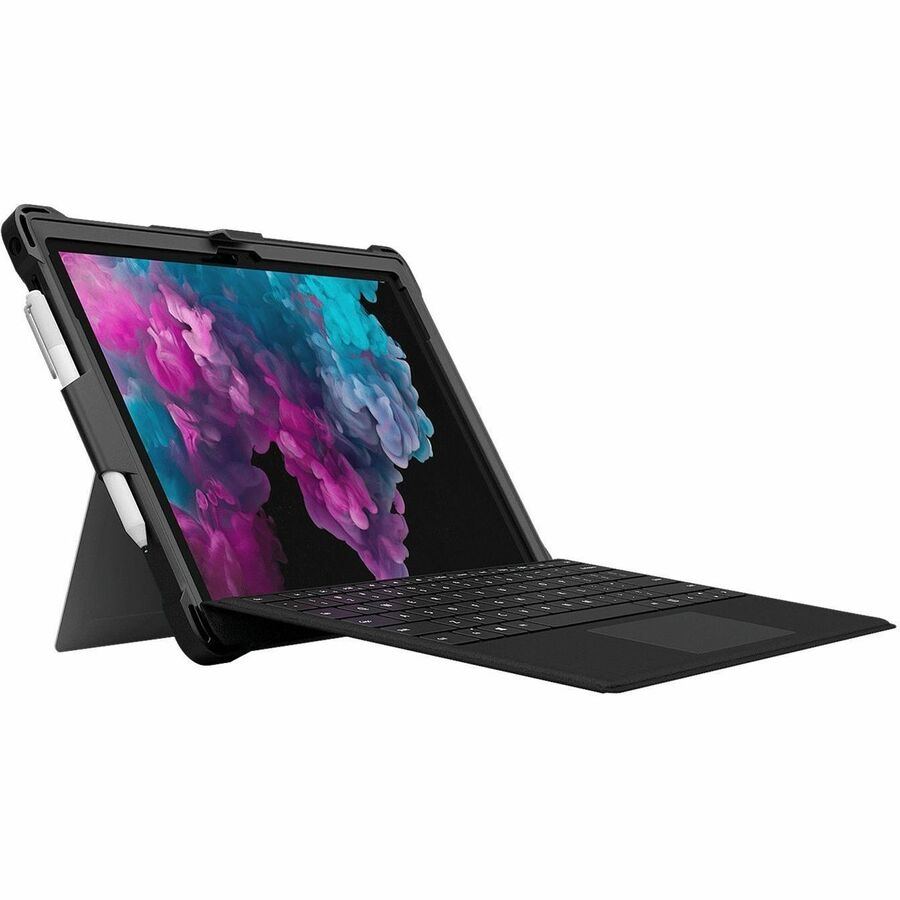 Extreme Shell for Microsoft Surface Pro 5/6/7 12.3" Open Kickstand Design (Black)