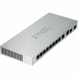 Zyxel 12-Port Multi-Gigabit Ethernet Web Managed Switch | 2 x 2.5GB | 2 x 10G SFP+ Fiber | 8 x GbE Ports | Plug & Play | Desktop or Wall-Mount | Ethernet Splitter | Lifetime Warranty | XGS1010-12